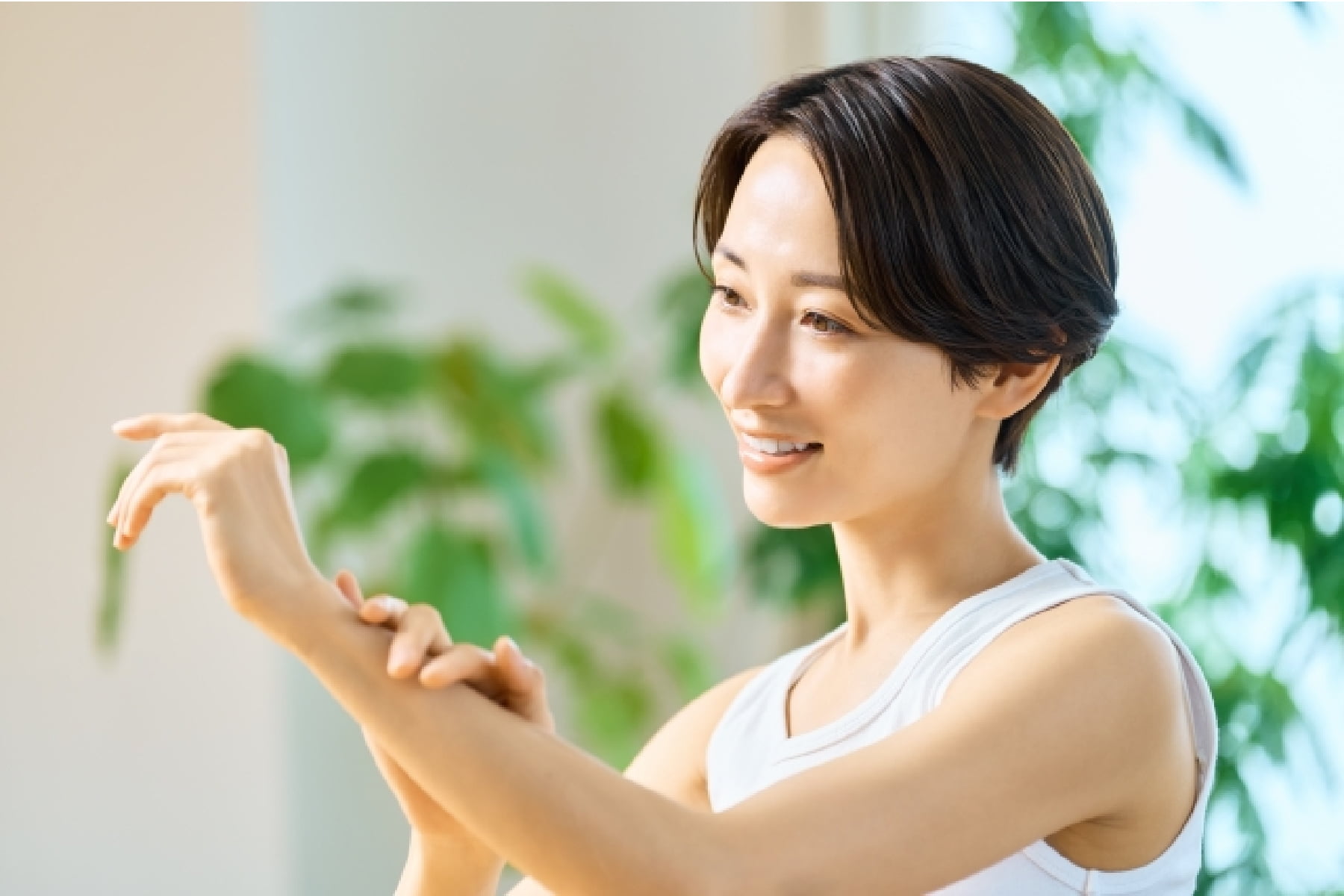 はつらつとした女性