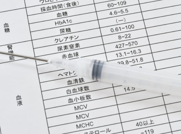 栄養状態データの書類